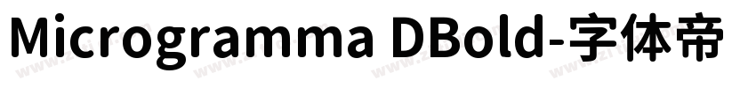 Microgramma DBold字体转换